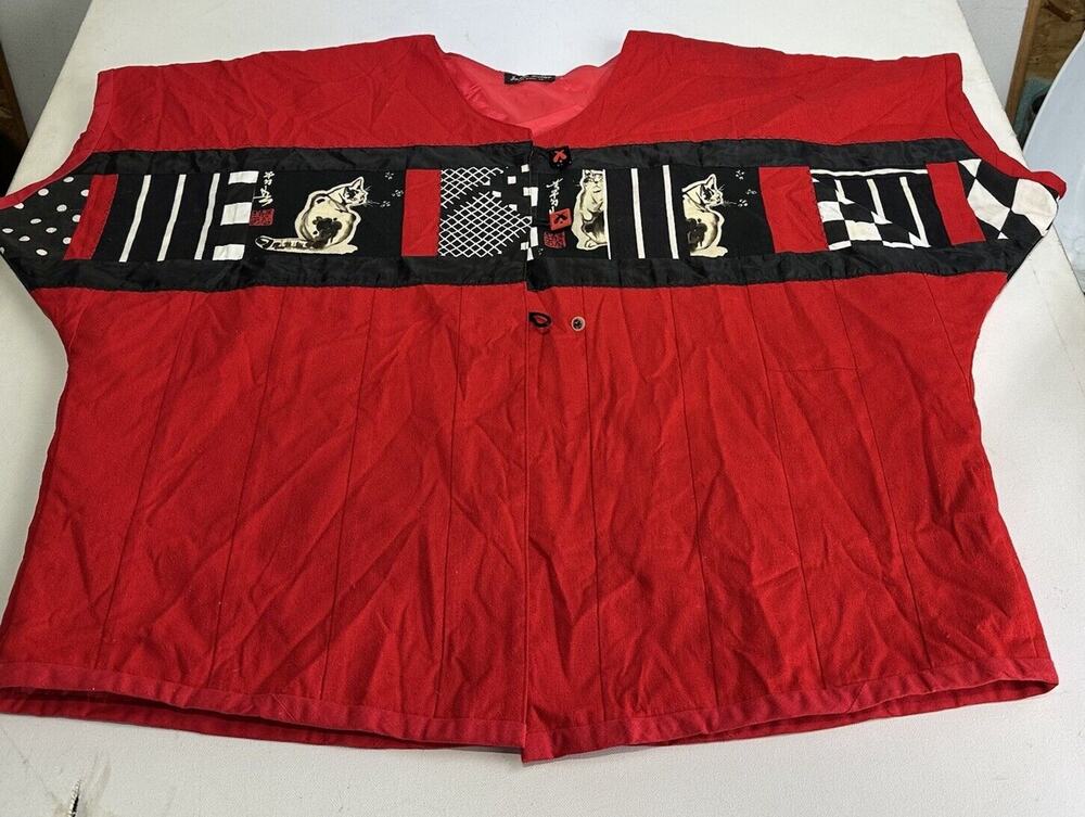 joann bickley san diego handmade cat quilted art to wear lagenlook top